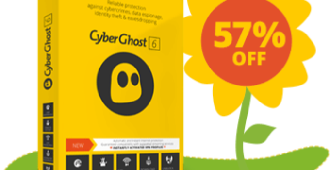 57% discount of cyberghostvpn