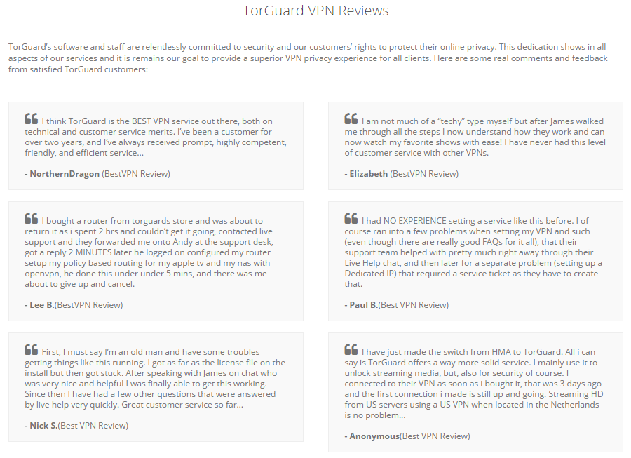 reviews of torguard vpn