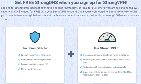 strongdns plus strong vpn