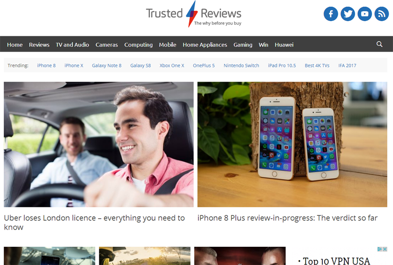 website of trustedreview
