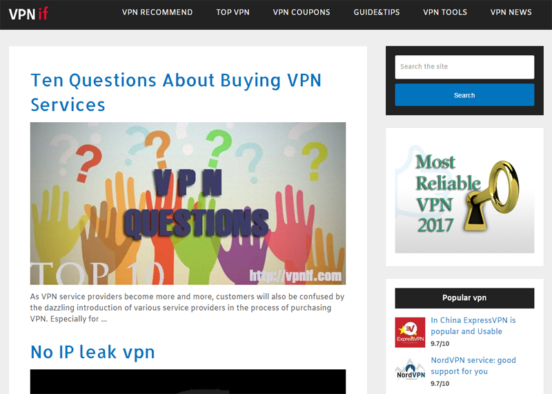website of vpnif